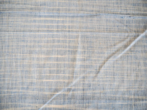 Tissu tissé main / coloris bleu & blanc - Khadi