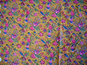 Tissu ananas / coloris tabac / 60s - Brigitte Singh