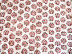 Tissu Polka rose / coloris blanc / voile de coton - Brigitte Singh